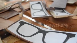 Indonesian glasses-maker turns waste wood into stylish frames