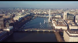Incredible London Eye / Big Ben Aerial Footage (PANNING SHOT 4k)