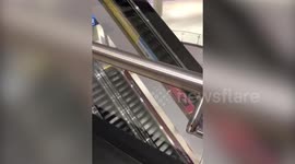Brave armed cop confronts shopping mall killer before gun shots are heard