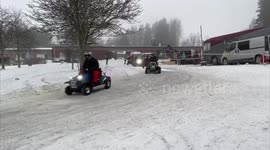 British team wins coolest lawn mower race on Ice