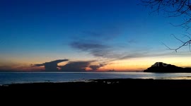 SUNRISE AT SINGARAJA BALI INDONESIA