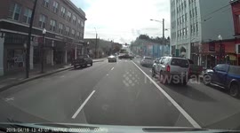 Superman in a Crosswalk