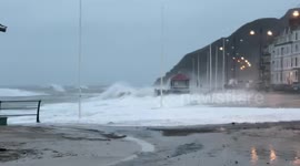 Storm Ciara Aberystwyth video 3