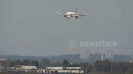 Extreme bumpy landing for diverted plane in Storm Ciara crosswinds