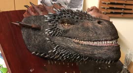 did you see a dragon that close ? Dragon bust , Drogon face from Game of Thrones
