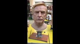 Realistic silicone President Donald Trump head