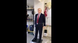Realistic silicone President Donald Trump sculpture
