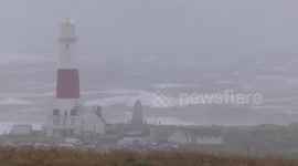 Storm Ciara batters Dorset coast at Portland Bill