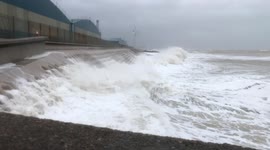 Storm Ciara Brighton England Large Waves Feb 9th 2020
