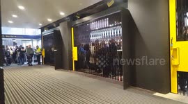 Chaos at Euston Rail Station due to Storm Ciara