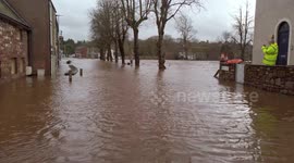 Storm Ciara Causes major flooding in Appleby Cumbria
