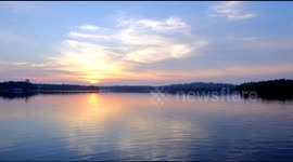 Timelapse Colorful Sunset in Riau, Indonesia