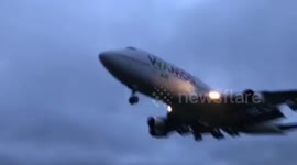 Final flight carrying evacuated Brits from Wuhan lands in UK during Storm Ciara