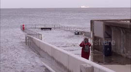 Thames Surge Tide in Sheerness, Kent, UK