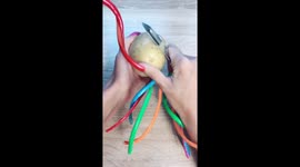 I peel potatoes with my long natural nails