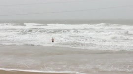 Storm Ciara Crazy Man In The Sea