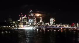 Supermoon Rises Over London