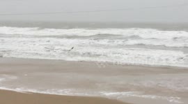 Newsflare Edit - Storm Ciara Crazy Man In The Sea