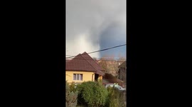 How the cyclone formed over Baia Mare, Maramures, Romania