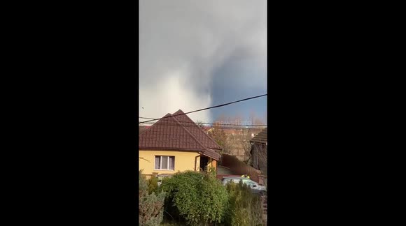 How the cyclone formed over Baia Mare, Maramures, Romania