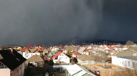 How the cyclone formed over Baia Mare, Maramures, Romania