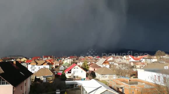 How the cyclone formed over Baia Mare, Maramures, Romania