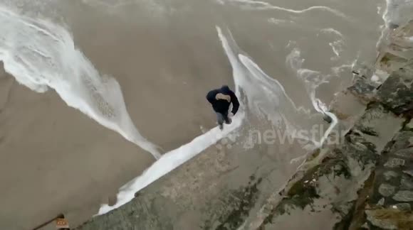 Chasing the crazy waves in storm Ciara