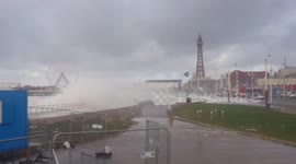 Storm Ciara hits Blackpool, one of Britain's most iconic seaside resorts