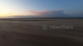 High winds and tides batter the coast
