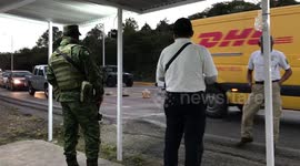 Mexican Government's Ironclad Curtain against Illegal Immigration enforced by Immigration Officials and the National Guard