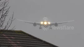 Qantas Yam dreaming livery tail strike emergency return Heathrow VHZND Storm Ciara 9feb2020 157p LHR 2 PER