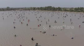 Hundreds of anglers converge on lake for fishing festival in northern Thailand