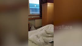 Patient's video diaries reveals life inside British coronavirus quarantine centre