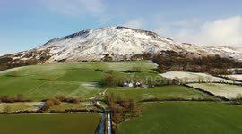 Beautiful Scenic Mountain With Snow