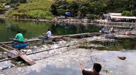 Lake Toba Polluted by Plastic Trash Residents