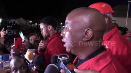 South African president's address disrupted by far-left EFF leaders