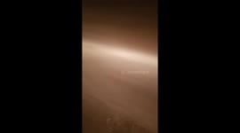 Arctic front passage and ground blizzard near grand forks nd