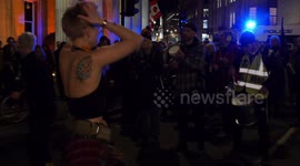 Extinction Rebellion disrupt traffic at tribute march in London for Raphael Coleman