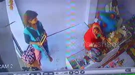 Two women caught on camera stealing ornaments worth $5600 in northern India