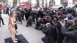Woman ‘skinned alive’ as animal rights protesters crash London Fashion Week