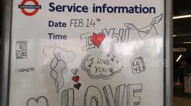 Tower Hill Underground Station Celebrates Valentine's Day