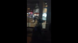 Locked inside a bank at the end of the day