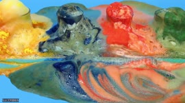 Polish scientist creates colourful foam in homemade experiment