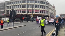 Extinction Rebellion and Greenpeace protest in Liverpool