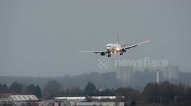 Jet2 Plane violently rocked during its landing at Birmingham Airport in Storm Dennis crosswinds