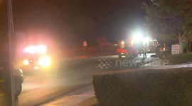 Hemet Driver Flees After Crashing Into a Pole that Falls Onto a Building then Causes Major Head on Crash with Multiple Injuries