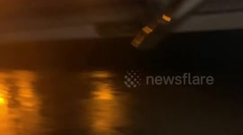 Power cut in flood