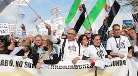 Thousands of freelancers demonstrate in Madrid to demand better working conditions