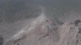 volcano Santiaguito continues to spew ash