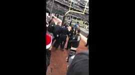 Fan arrested following home finale in Oakland